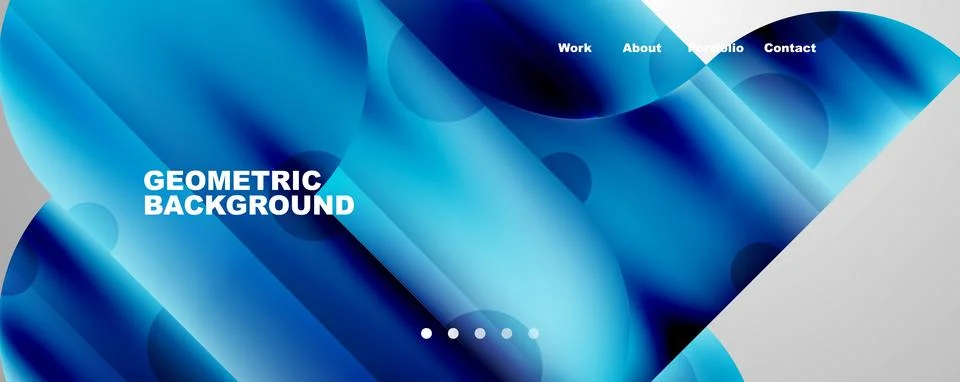 Circle, round elements and lines geometric abstract background. Vector Stock-Illustration