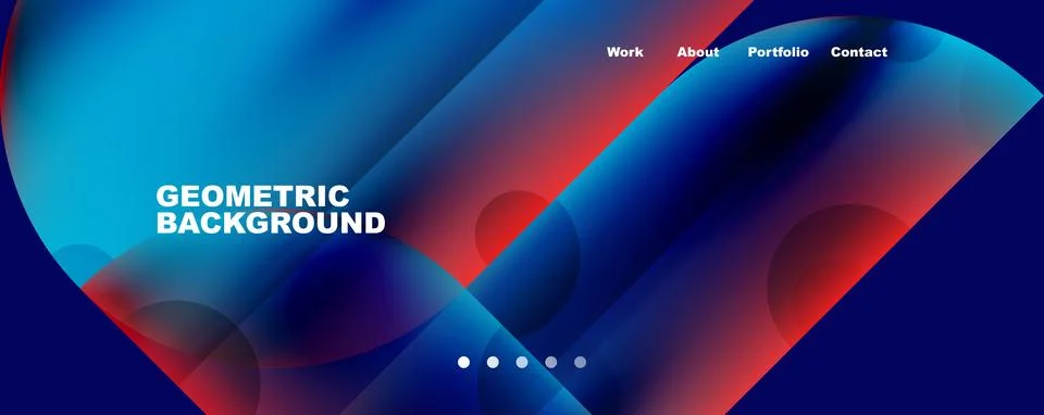 Circle, round elements and lines geometric abstract background. Vector 스톡 일러스트