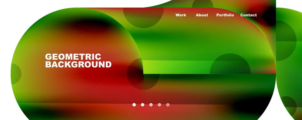 Circle, round elements and lines geometric abstract background. Vector 스톡 일러스트