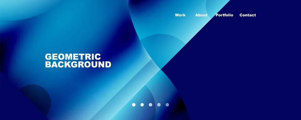 Circle, round elements and lines geometric abstract background. Vector 스톡 일러스트