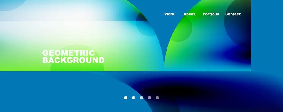 Circle, round elements and lines geometric abstract background. Vector 스톡 일러스트