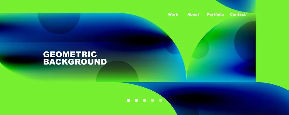 Circle, round elements and lines geometric abstract background. Vector 스톡 일러스트