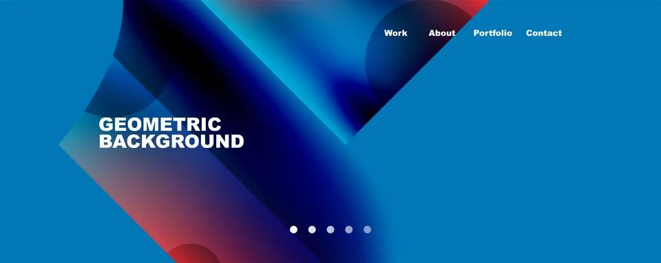 Circle, round elements and lines geometric abstract background. Vector Illustrazione stock