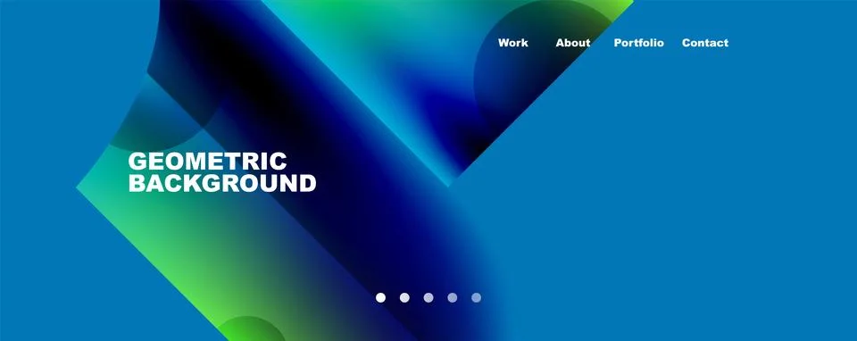 Circle, round elements and lines geometric abstract background. Vector 库存插图