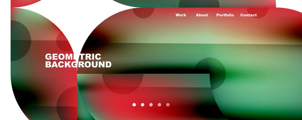 Circle, round elements and lines geometric abstract background. Vector 스톡 일러스트