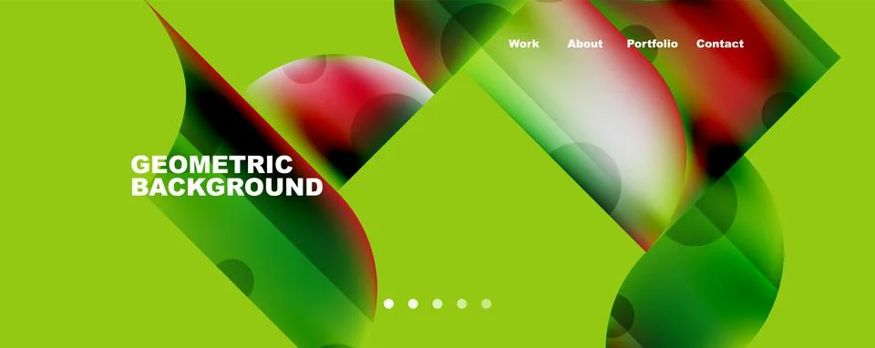 Circle, round elements and lines geometric abstract background. Vector 스톡 일러스트