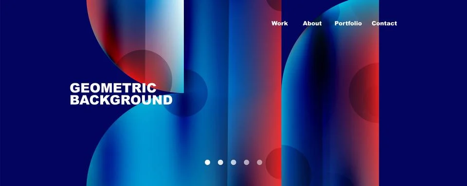 Circle, round elements and lines geometric abstract background. Vector イラスト素材