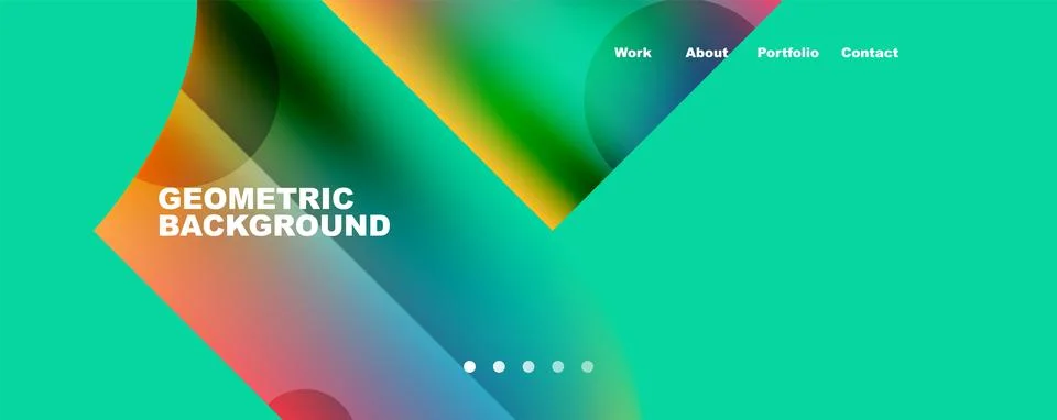 Circle, round elements and lines geometric abstract background. Vector 스톡 일러스트