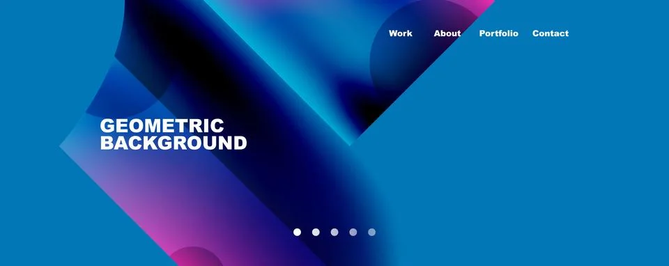 Circle, round elements and lines geometric abstract background. Vector Stock Illustration