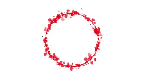 Circle Round Frame Animation with Ice Crystals. 스톡 동영상 336036390