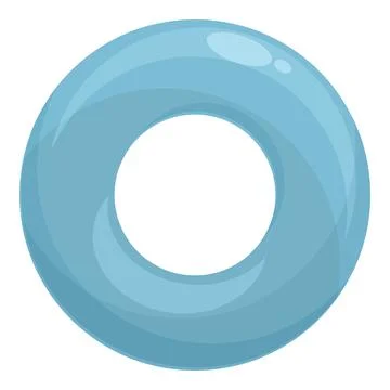 Circle rubber espander icon cartoon vector. Hand grip Stock Illustration