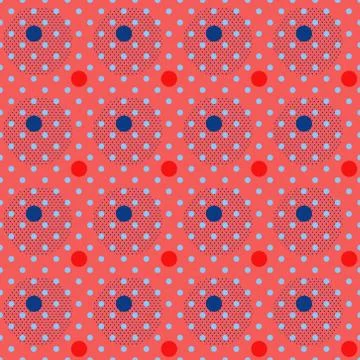 Circle scale seamless pattern Stock Illustration