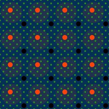 Circle scale seamless pattern Stockillustratie