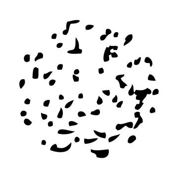Circle scribble, simple vector hand draw sketch doodle Stock Illustration