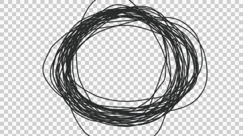 CIRCLE SCRIBBLING Stock Footage 46332351