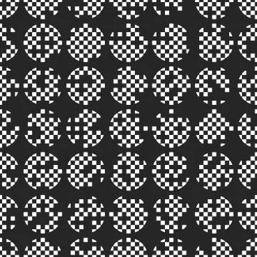 Circle seamless pattern Stockillustratie