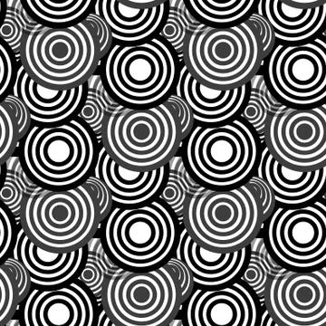 Circle seamless pattern. Seamless circle vector illustration background. Repe Illustrazione stock