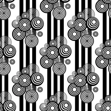 Circle seamless pattern. Seamless circle vector illustration background. Repe Illustrazione stock