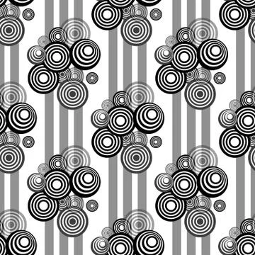 Circle seamless pattern. Seamless circle vector illustration background. Repe 스톡 일러스트