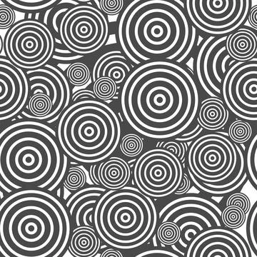 Circle seamless pattern. Seamless circle vector illustration background. Co.. Stock Illustration