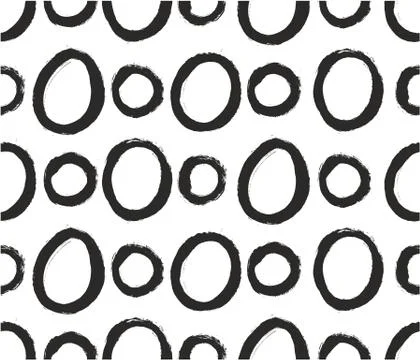Circle Seamless Vector Pattern Illustrazione stock