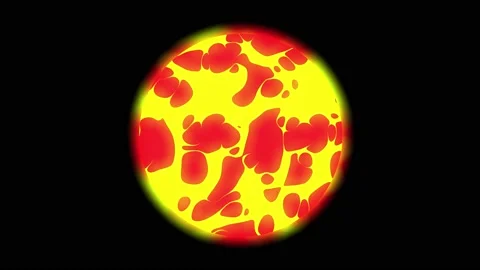 Circle with seamless yellow-red texture for loop reproduction. Stock Footage 234166200
