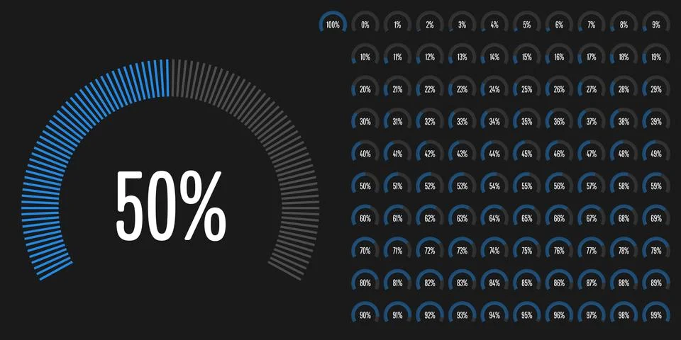 Circle-sector-progress-08-blue Stock Illustration