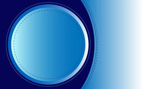 Circle shape and line blue background Stock Illustration