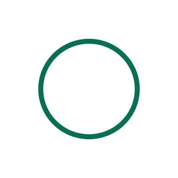 Circle shape. clear circle for all purpose. Mathematics problem Illustrazione stock