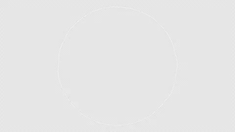 A circle shape distorted by noise Stock Footage 332202211