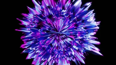 Circle shape of dots wave motion, color red, on black background Video stock 256672476