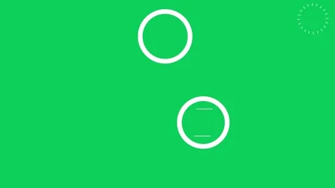 Circle Shape Elements motion graphic with green screen Stock Footage 301778096