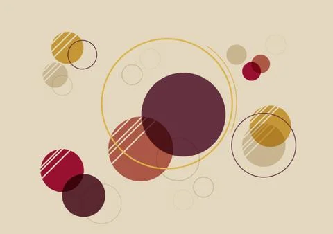 Circle shape geometric vintage background Stock Illustration