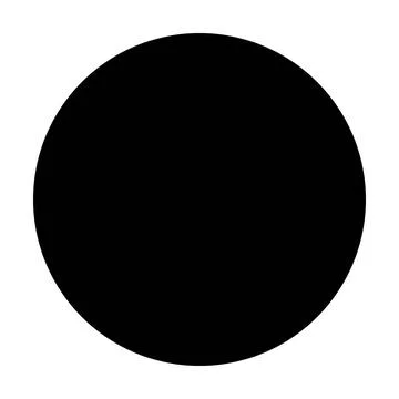 Circle shape icon vector geometry symbol for creative graphic design element  Stock Illustration