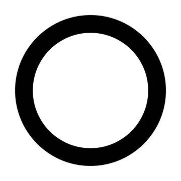 Circle shape icon vector geometry symbol for creative graphic design element  Stock Illustration