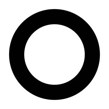 Circle shape icon vector geometry symbol for creative graphic design element  Stock Illustration