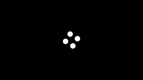 Circle shape loading animation and buffering icon animation looped Stock Footage 341628848