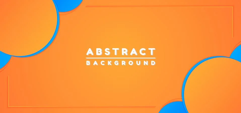 Circle shape overlap layer modern frame design with space Stock Illustration