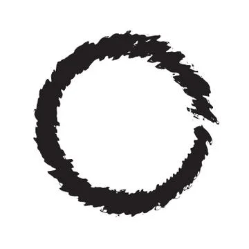 Circle shape vector black grunge background 스톡 일러스트
