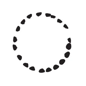 Circle shape vector black grunge background Stock Illustration