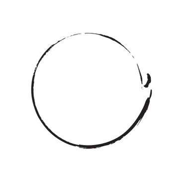 Circle shape vector black grunge background Stock Illustration