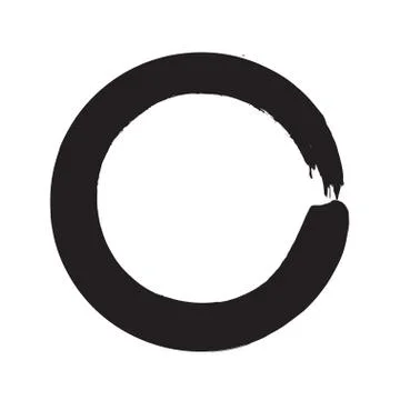 Circle shape vector black grunge background Stock Illustration