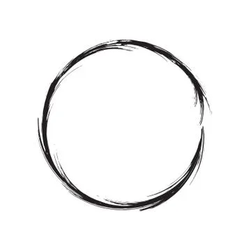 Circle shape vector black grunge background Stock Illustration