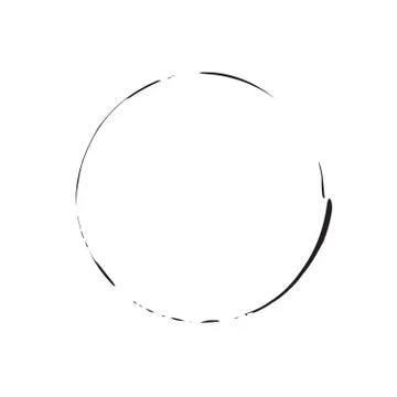 Circle shape vector black grunge background Stock Illustration
