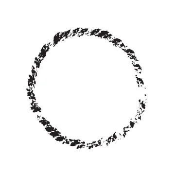 Circle shape vector black grunge background Stock Illustration