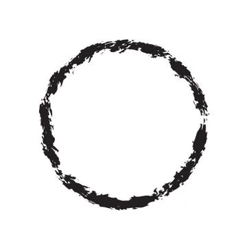 Circle shape vector black grunge background 스톡 일러스트
