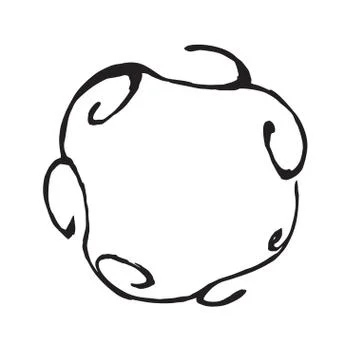 Circle shape vector black grunge background Stock Illustration