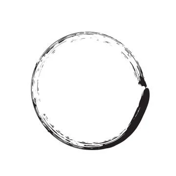 Circle shape vector black grunge background Stockillustratie
