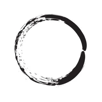 Circle shape vector black grunge background Ilustración de archivo