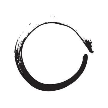 Circle shape vector black grunge background Stock Illustration